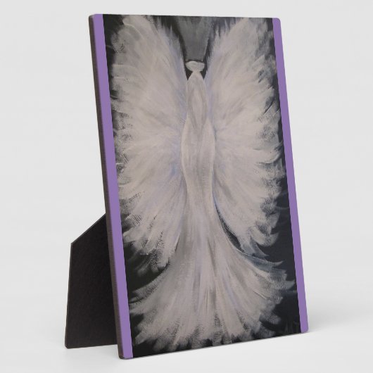 美しい翼を持つ守護天使絵画の芸術 フォトプラーク (側面)