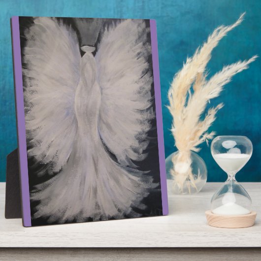 美しい翼を持つ守護天使絵画の芸術 フォトプラーク (側面)