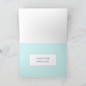 美しい考えフローラのグリーティングカード カード (内部)