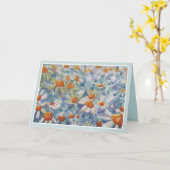 美しい考えフローラのグリーティングカード カード (黄色い花)