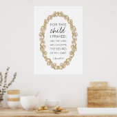 美しい聖なる書物、 経典バイブルインスパイア引用文 ポスター (キッチン)