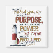 美しい聖なる書物、 経典磁石の出エジプト9:16 マグネット (正面)