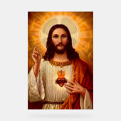 美しい聖心のイエス アクリルサイン (正面)