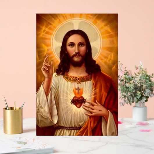 美しい聖心のイエス アクリルサイン (ウェディング)