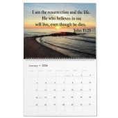 美しい聖書と聖なる書物、 経典引用文カレンダー カレンダー (1月 2026)