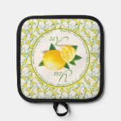 美しい聖書のレモン 鍋敷き (正面)
