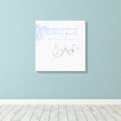 美しい聖書聖句インスパイア引用文プリンセス キャンバスプリント (インサイチュ (ウッドフロア))