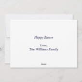 美しい聖書聖句ヨハネ3:16宗教復活祭 シーズンカード (裏面)