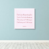 美しい聖書聖句引用文イザヤ46:4 キャンバスプリント (インサイチュ (ウッドフロア))