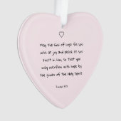 美しい聖賛美書の詩のクリスマスプレゼント オーナメント (正面)