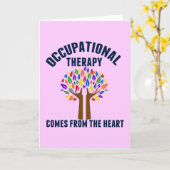 美しい職業セラピーツリー引用文 カード (黄色い花)