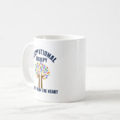 美しい職業セラピーツリー引用文 コーヒーマグカップ (正面左)