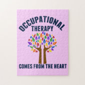 美しい職業セラピーツリー引用文 ジグソーパズル (縦)