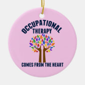 美しい職業セラピーツリー引用文 セラミックオーナメント (正面)