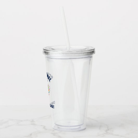 美しい職業セラピー引用文 アクリルタンブラー (左)