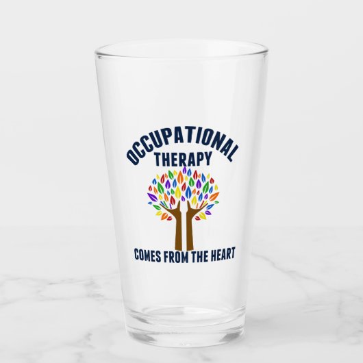 美しい職業セラピー引用文 タンブラーグラス (正面)