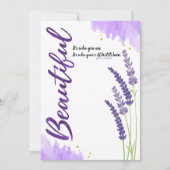 美しい自分が今まで生きてきた自分 カード (正面)