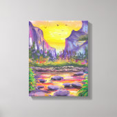 美しい自然のカスタム写真 キャンバスプリント (正面)