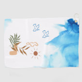 美しい自然のカスタム鳥最高ののゴルフタオル ゴルフタオル (横)