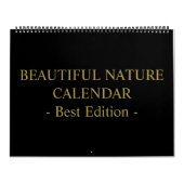 美しい自然のカレンダー カレンダー (カバー)
