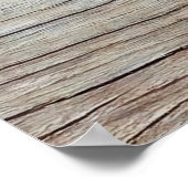 美しい自然のパターンを持つ古い木造のテクスチャ ポスター (角)