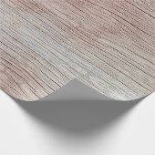 美しい自然のパターンを持つ古い木造のテクスチャ ラッピングペーパー (角)