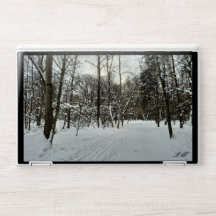 美しい自然の雪の林LS HPノートパソコンスキー