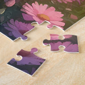 美しい自然の風景イラストレーション ジグソーパズル (側面)