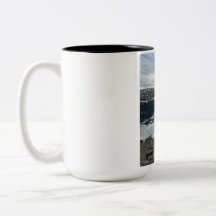 美しい自然の風景　ツートンカラーのコーヒーマグ