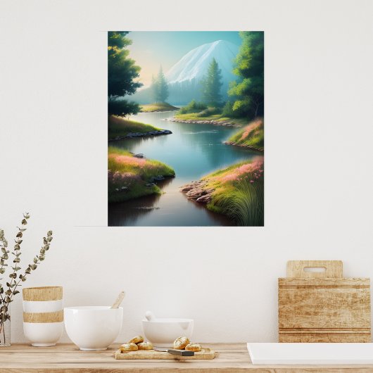 美しい自然の風景 ポスター (キッチン)