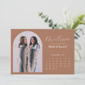 美しい自然アーチブリデスメイド提案カード 招待状 (スタンド正面)