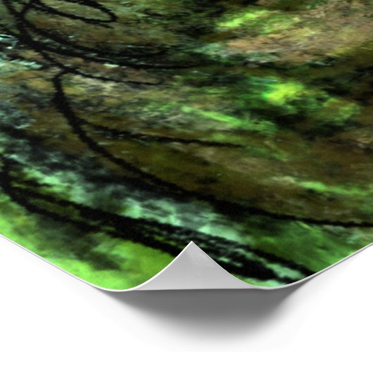 美しい自然ウーマンアート – オリジナル絵画ズ ポスター (角)