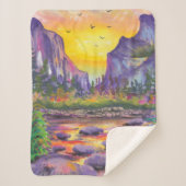 美しい自然カスタム写真 シェルパブランケット (正面)