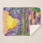 美しい自然カスタム写真 シェルパブランケット (正面(横))