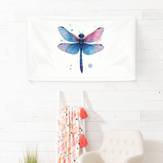 美しい自然カラフルグラフィックパターンドラゴンフル 横断幕 (インサイチュ)