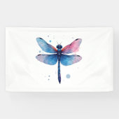 美しい自然カラフルグラフィックパターンドラゴンフル 横断幕 (横)