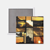 美しい自然サンライズとサンセットマグネット マグネット (正面/裏面)