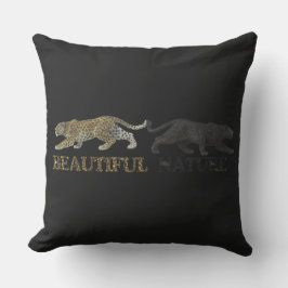 美しい自然ヒョウ アウトドアクッション