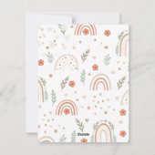 美しい自然フローラ卵子供へハッピーイースター シーズンカード (裏面)