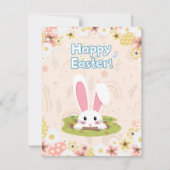 美しい自然フローラ卵子供へハッピーイースター シーズンカード (正面)