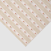 美しい自然ベージュの花模様の分離 薄葉紙 (詳細)