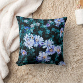 美しい自然凍ってい青い花 クッション (ブランケット)