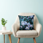 美しい自然凍ってい青い花 クッション (椅子)