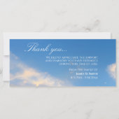 美しい自然景観葬儀サンキューカード (裏面)