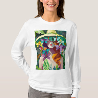 美しい自然顔 Tシャツ