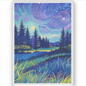 美しい自然 シール (正面)