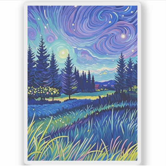 美しい自然 シール (正面)