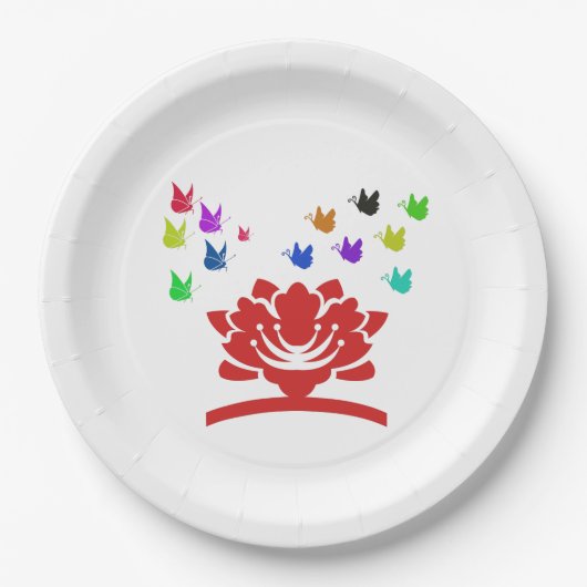 美しい自然 ペーパープレート (正面)