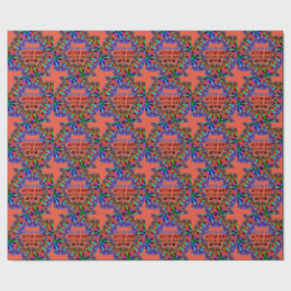 美しい良い日グリーンブラウンオレンジマンダラ ラッピングペーパー