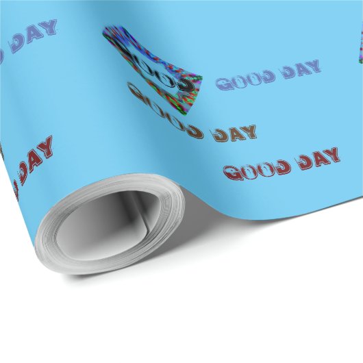 美しい良い日ブラウンブルーマンダラララッピング ラッピングペーパー (ロールコーナー)